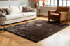 Picture of 398-032 OAKMONT Silky Soft High Pile Shaggy Rug (Charcoal) - 300x230cm
