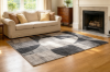 Picture of 398-016 ELEMENT Brilliant Rug (Charcoal Abstract Print) - 300x240cm