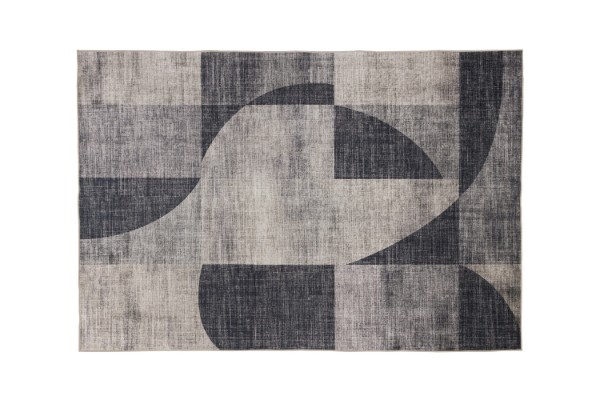 Picture of 398-016 ELEMENT Brilliant Rug (Charcoal Abstract Print) - 300x240cm