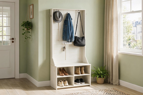 Picture of AXIS Hall Tree with Shoe Storage Bench & Coat Rack