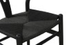 Picture of [FLOOR MODEL CLEARANCE] WISHBONE Solid Wood Y Replica Chair (Black Frame-Black Seat)