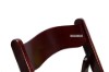 Picture of [FLOOR MODEL CLEARANCE] RETREAT Foldable Dining Chair - Light Brown Chair with White PU Seat