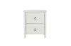Picture of [FLOOR MODEL CLEARANCE] METRO 2-Drawer Bedside Table (White)