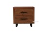 Picture of [FLOOR MODEL CLEARANCE] AURELIUS 2-Drawer Oak Bedside Table