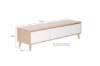 Picture of [FLOOR MODEL CLEARANCE]  RENO 150 White Drawer TV Unit