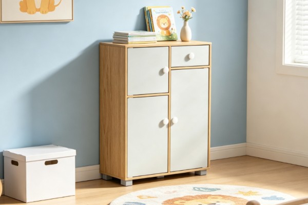 Picture of KAIRA 1-Drawer 3-Door Kids Wardrobe/Storage Cabinet