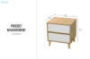 Picture of RENO 2-Drawer Bedside Table