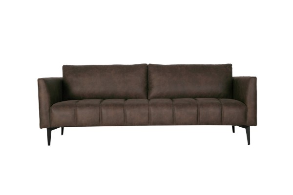 Picture of [FLOOR MODEL CLEARANCE] BARTLET 3 Seater Chocolate Air Leather Sofa