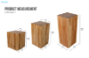 Picture of ATLANTIC Teak Wood Pedestal Stand - S (H45)