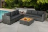 Picture of [FLOOR MODEL CLEARANCE]CONNERY Aluminum Sectional Outdoor Lounge Wicker Sofa Set