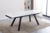 Picture of [FLOOR MODEL CLEARANCE]  DALTON 1.8M-2.4M Extension Matte Sintered Stone Top Dining Table