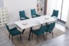 Picture of [FLOOR MODEL CLEARANCE]  DALTON 1.8M-2.4M Extension Matte Sintered Stone Top Dining Table
