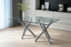 Picture of [FLOOR MODEL CLEARANCE] LUMIX 180 Tempered Glass Top Dining Table