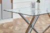 Picture of [FLOOR MODEL CLEARANCE] LUMIX 180 Tempered Glass Top Dining Table