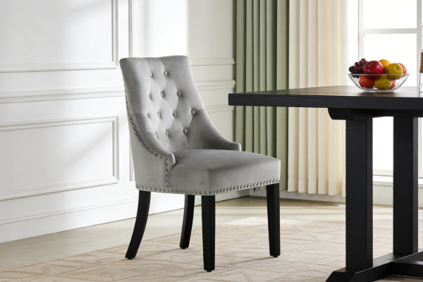 Picture of [FLOOR MODEL CLEARANCE]  TOGA High Back Dining Chair (Grey)