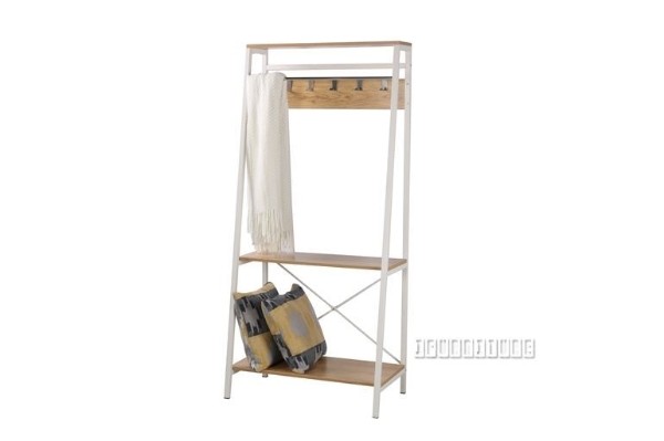 Picture of [FLOOR MODEL CLEARANCE] CITY 177x80cm Angled Storage Rack (White)
