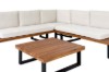 Picture of LASKA Solid Acacia Wood & Steel Frame Sectional Outdoor Lounge Sofa Set