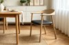 Picture of JULIAN Solid White Oak Frame Armchair - 2 Chairs in 1 Carton