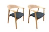 Picture of JULIAN Solid White Oak Frame Armchair - 2 Chairs in 1 Carton
