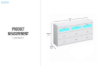 Picture of LUMEO 9-Drawer Dresser/Storage Cabinet with LED Lights