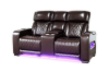Picture of VOLT Air Leather Dual Motor Power Reclining Sofa Range (Brown) - 3RRC+2RRC Sofa Set