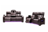 Picture of VOLT Air Leather Dual Motor Power Reclining Sofa Range (Brown) - 3RRC+2RRC+1R Sofa Set
