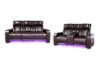 Picture of VOLT Air Leather Dual Motor Power Reclining Sofa Range (Brown) - 3RRC+2RRC+1R Sofa Set