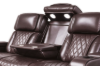 Picture of VOLT Air Leather Dual Motor Power Reclining Sofa Range (Brown) - 3RRC+2RRC+1R Sofa Set