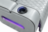 Picture of VOLT Air Leather Dual Motor Power Reclining Sofa Range with Heating and Cooling Cup Holder & Storage & Type-C Port & Wireless Charging & LED Lighting (Grey)