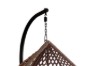 Picture of MAYA Rattan Outdoor Hanging Egg Chair (Brown with Black Frame)