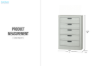 Picture of [FLOOR MODEL CLEARANCE] ASHLEY 5-Drawer Ready-made Tallboy