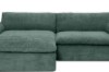 Picture of [FLOOR MODEL CLEARANCE] ELDEL Chenille Fabric Compressed Sofa with Ottoman (Green)