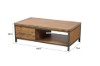 Picture of [FLOOR MODEL CLEARANCE] KANSAS Acacia Wood Coffee Table