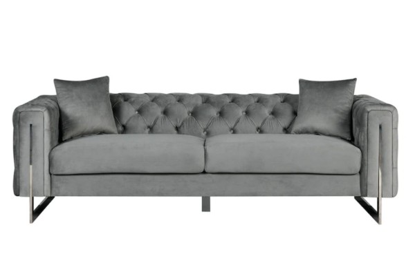 Picture of [FLOOR MODEL CLEARANCE] ASTRA Velvet 3 Seater Sofa (Grey)
