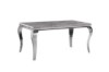 Picture of [FLOOR MODEL CLEARANCE] AITKEN 160 Marble Top Stainless Steel Dining Table (Grey)