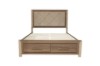 Picture of [FLOOR MODEL CLEARANCE] MERMAID Upholstered Bed Frame with Storage in Queen Size