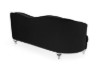 Picture of [FLOOR MODEL CLEARANCE] ALINA 2 Seater Velvet Curved Sofa with Pillows (Black)