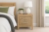 Picture of [FLOOR MODEL CLEARANCE]EMERSON 2-Drawer Solid Acacia Wood Bedside Table