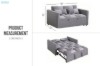 Picture of [FLOOR MODEL CLEARANCE] LYONS 2-Seater Pull-Out Sofa Bed with Adjustable Backrest