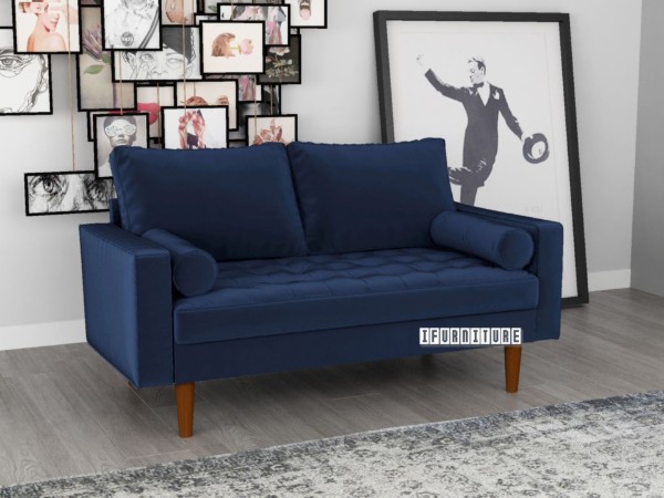 Picture of [FLOOR MODEL CLEARANCE] Faversham 2 Seat Sofa * Space Blue Velvet