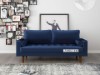 Picture of [FLOOR MODEL CLEARANCE] Faversham 2 Seat Sofa * Space Blue Velvet