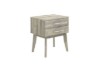 Picture of [FLOOR MODEL CLEARANCE]BALLINA 2-Drawer Solid Acacia Wood Bedside Table