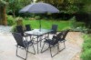 Picture of [FLOOR MODEL CLEARANCE]  JAXON 7PC Outdoor Dining Set with Umbrella