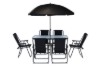 Picture of [FLOOR MODEL CLEARANCE]  JAXON 7PC Outdoor Dining Set with Umbrella