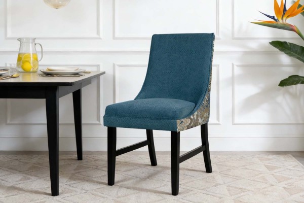 Picture of [FLOOR MODEL CLEARANCE]LANCEY High Back Dining Chair (Blue)