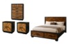 Picture of HERRINGBONE 4PC/5PC/6PC Genuine Wood Veneer Bedroom Combo in Queen/Super King Size