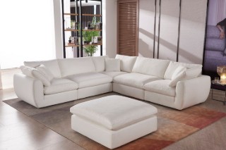 Picture of [FLOOR MODEL CLEARANCE] FAIRBANKS Goose Feather-Filled Modular Sofa - 6PC Big Corner Set