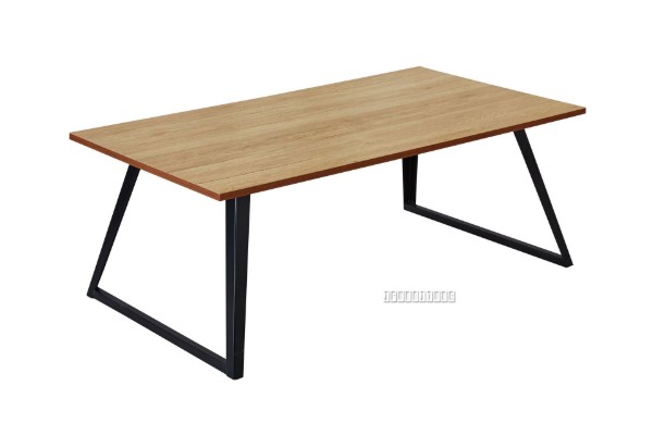 Picture of HENMAN 110 Rectangle Top and Flared Leg Coffee Table Oak and Black