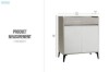 Picture of [FLOOR MODEL CLEARANCE]  VALEN 80 2-Door 2-Drawer Shoe Cabinet