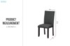 Picture of [FLOOR MODEL CLEARANCE] SERENO High Back Fabric Dining Chair (Charcoal Grey) - Each
